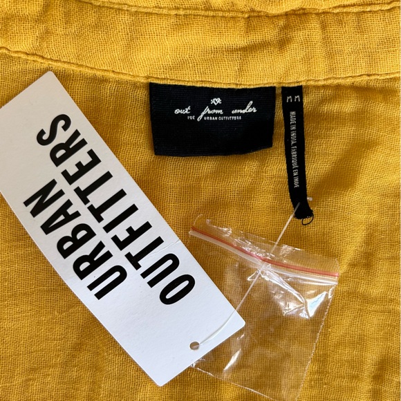 NWT Urban Outfitters Cotton Gauzy Button Down Oversized Long Sleeve Shirt - Med - Picture 7 of 7